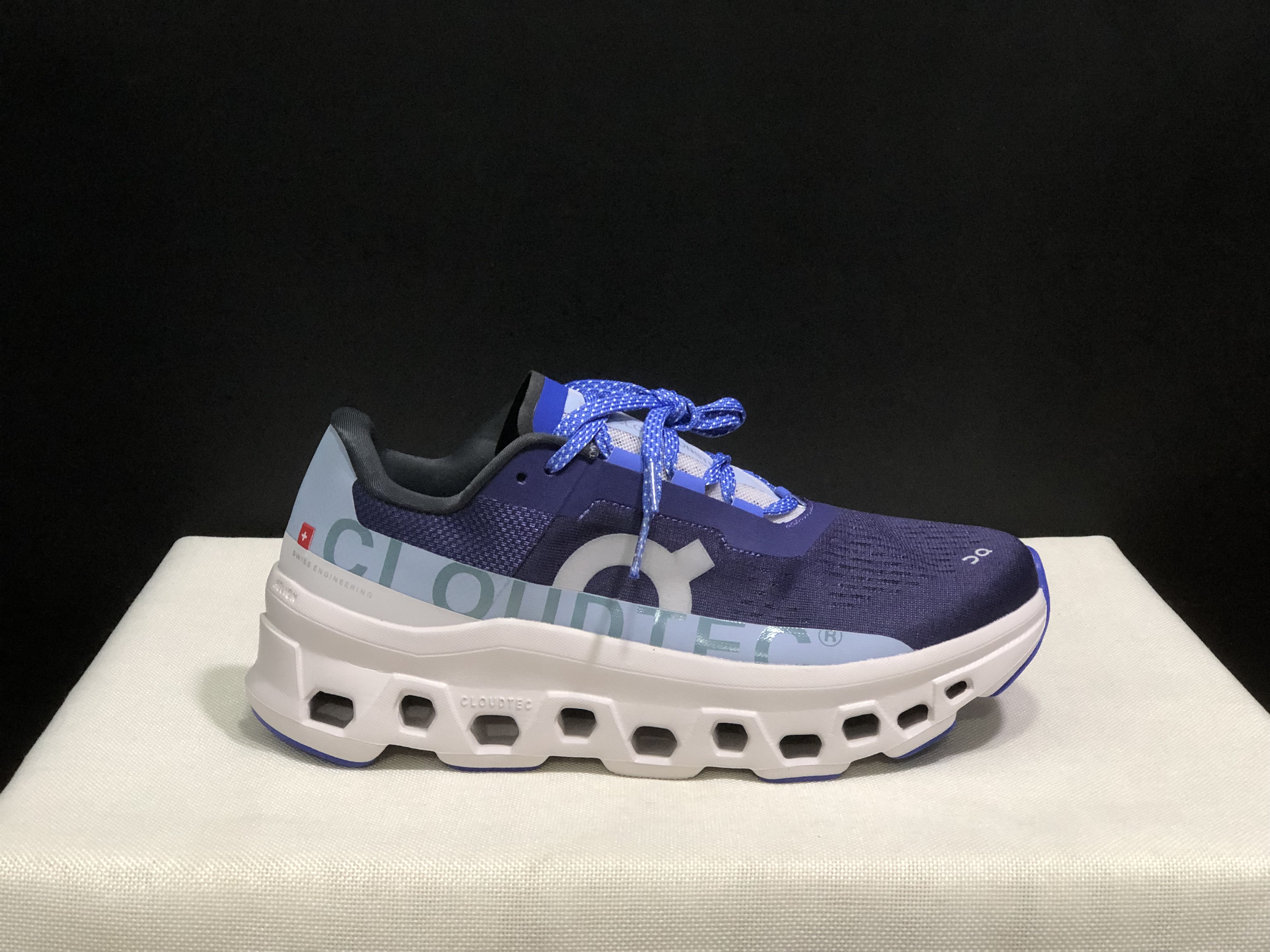 On Running Cloudmonster Anti-Slip Running Shoes Dark Purple/White