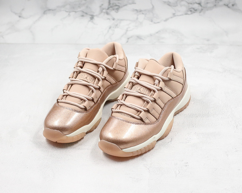 Nike Air Jordan 11 Retro Low-Top Rose Gold Sneakers