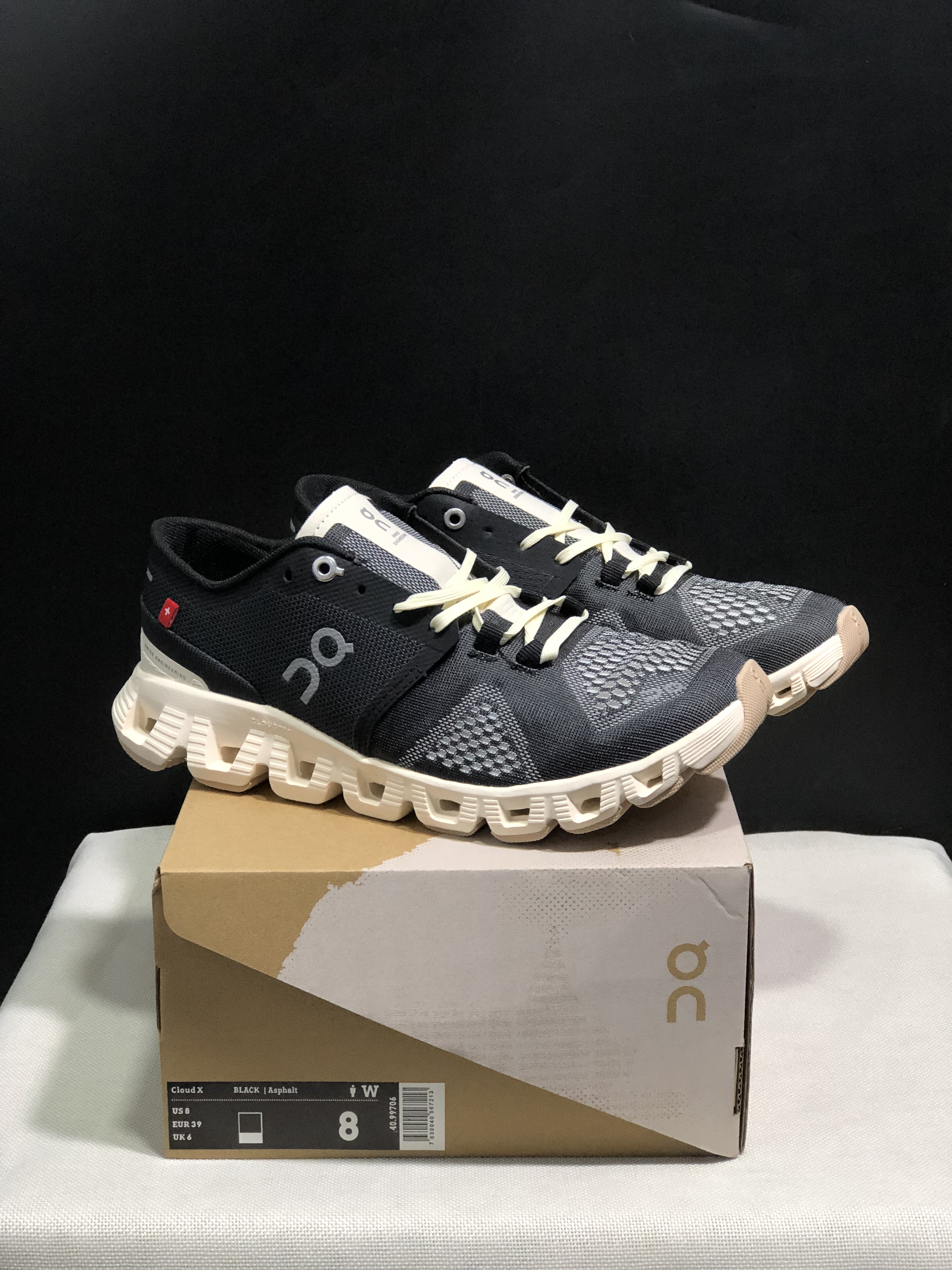 On Running Cloud X3 Shift Multi-Functional Running Shoes Black/Asphalt