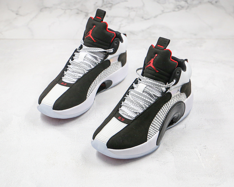 Nike Air Jordan 35 Pf Black Chili Red-White Sneakers