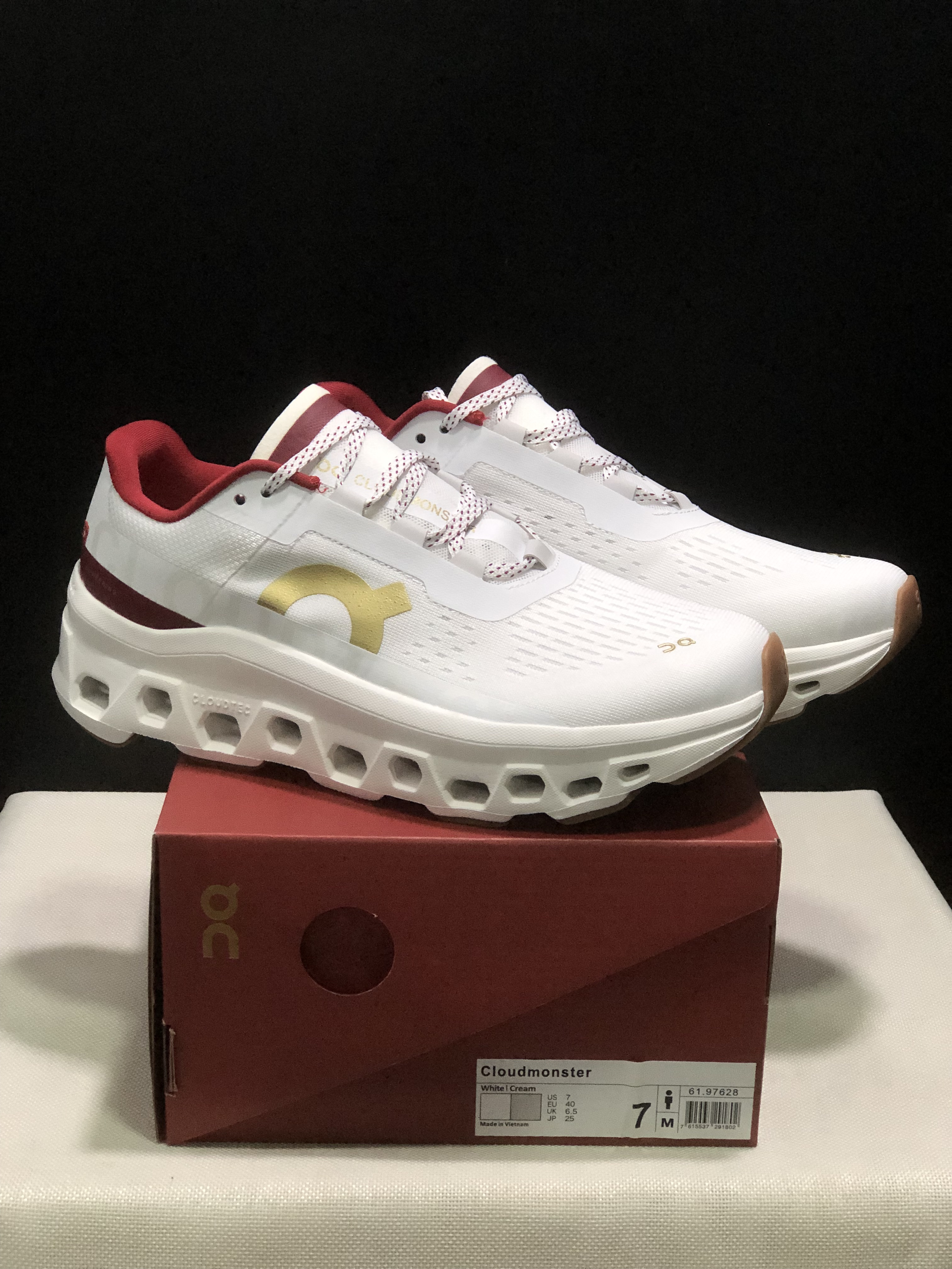 On Running Cloudmonster Anti-Slip Running Shoes Limited Edition For The Year Of The Snake White/Red