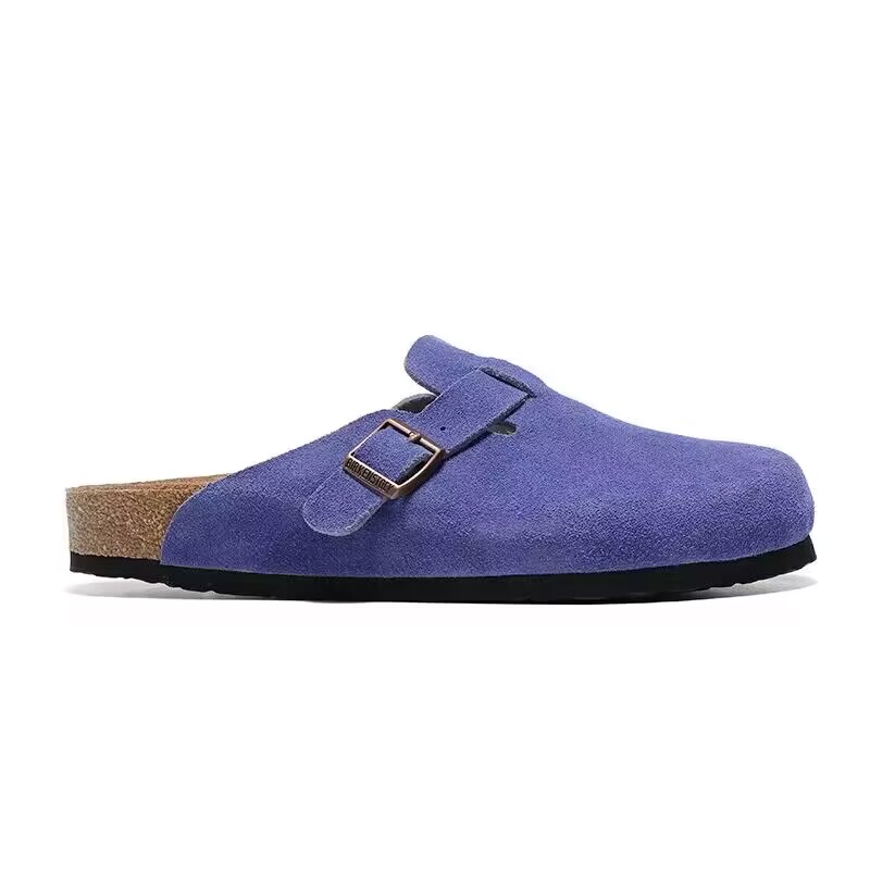 Birkenstock Blue Suede Clog Shoes