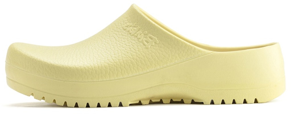 Birkenstock Super Birki Vegan Polyurethane Cream Yellow 1021183 Fashion Slippers