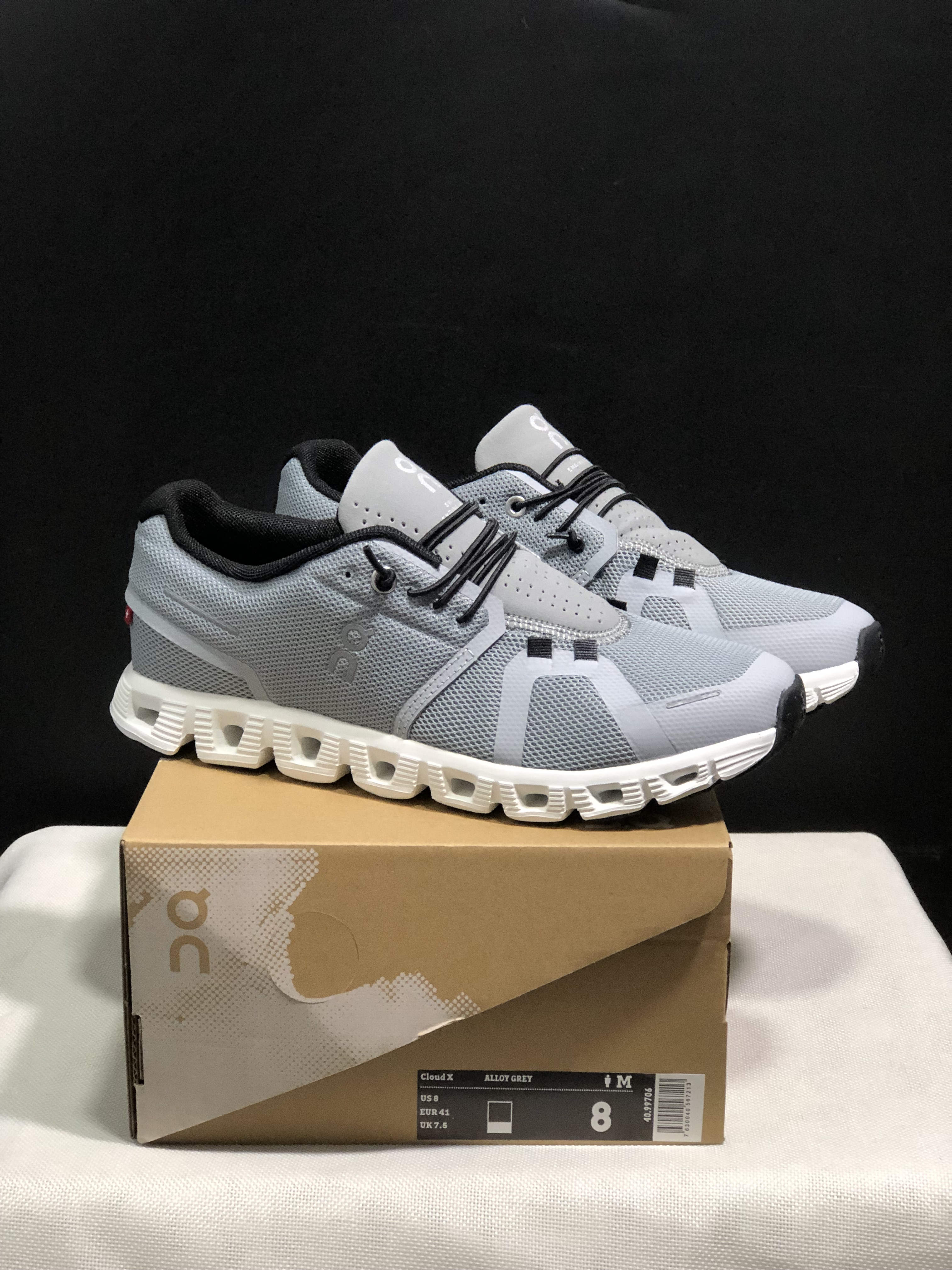 On Running Cloud 5 Lightweight Running Shoes Alloy Grey