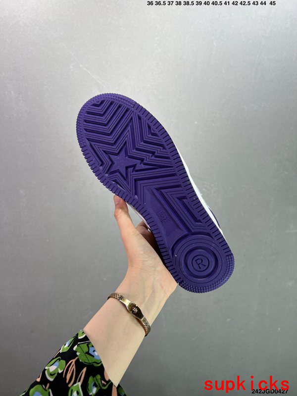 A Bathing Ape Bape Sta Sk8 Dark Purple Camo