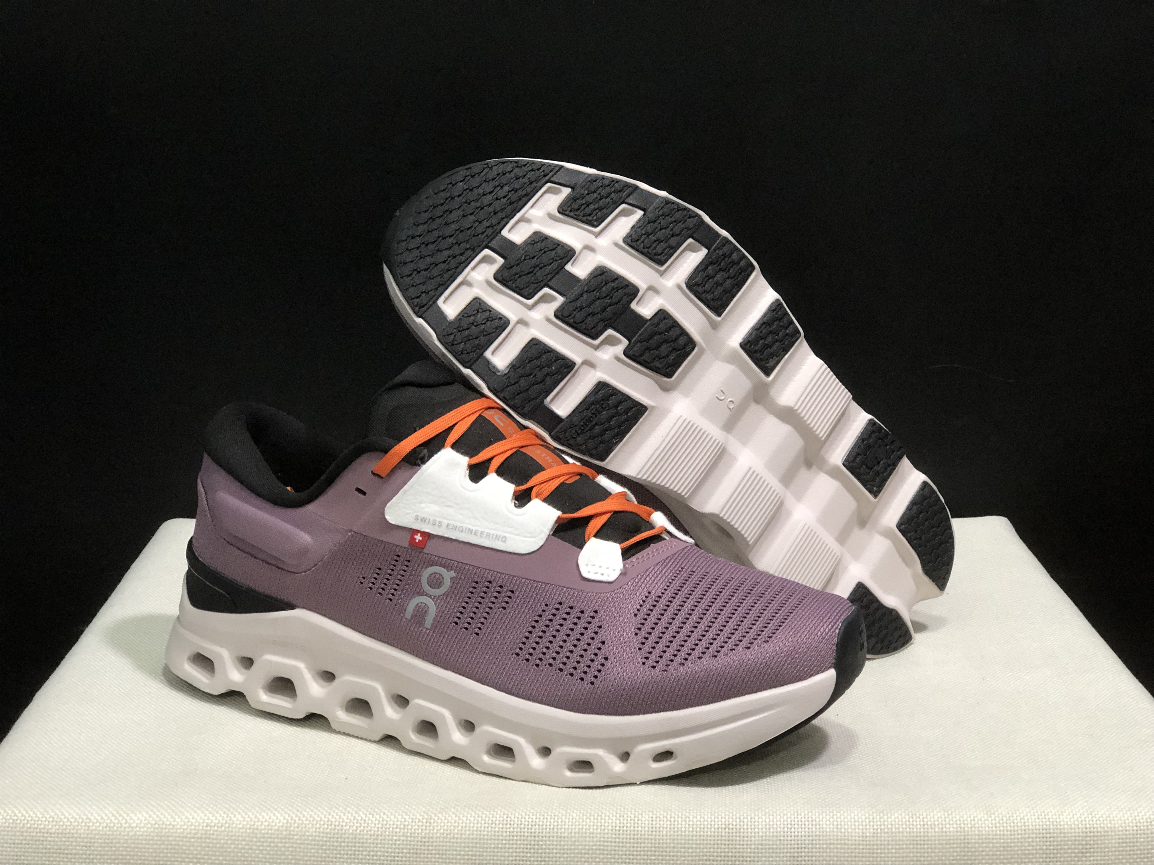 On Running Cloudstratus 3 Anti-Slip Running Shoes Quartz Lily/Purple