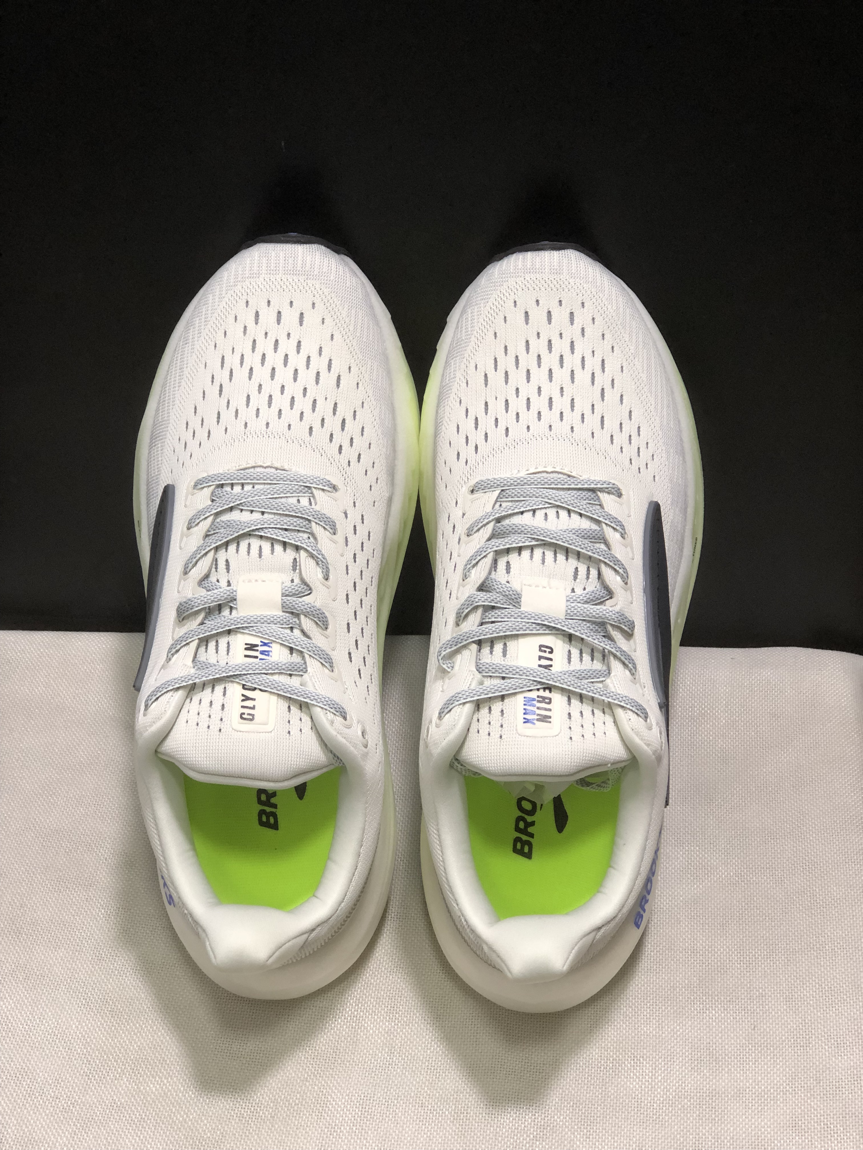 Brooks Glycerin Max Comfortable Low-top Running Shoes Grey/Black/Nightlife