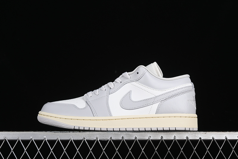 Nike Air Jordan 1 Low Coconut Milk Neutral Grey Sneakers