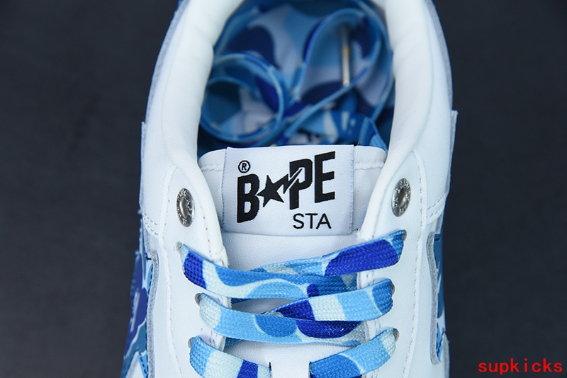 A Bathing Ape Bape Sta Low White ABC Camo Blue (2021)