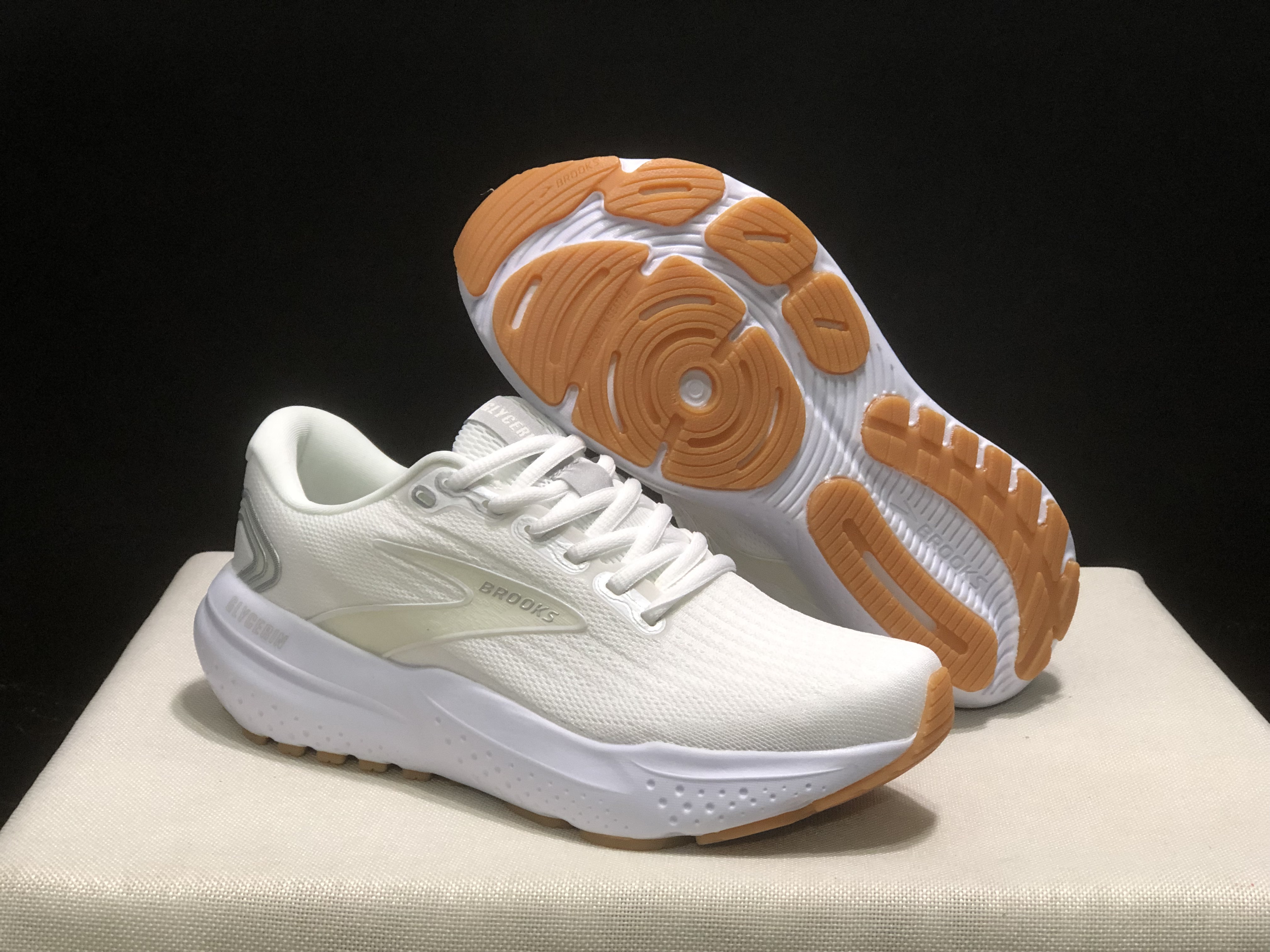 Brooks Glycerin 21 Men's Low-top Casual Running Shoes White