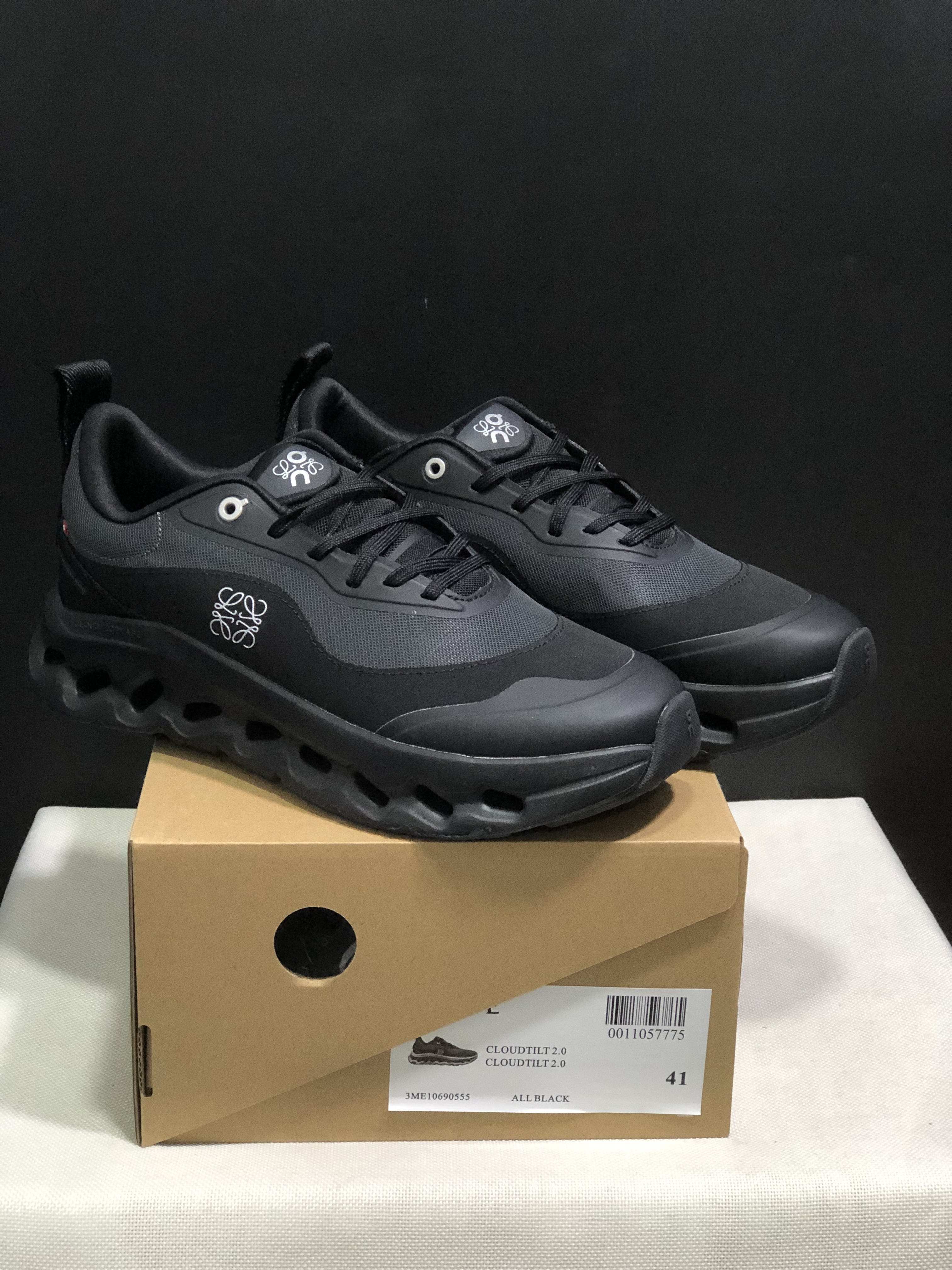 LOEWE x On Running Cloudtilt 2.0 Casual Sports Shoes All Black