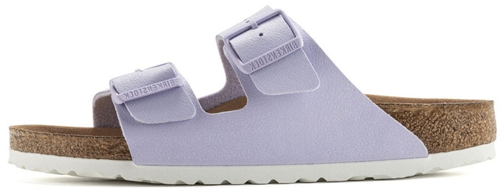 Birkenstock Arizona Vegan Birkibuc Lavender Fog Purple 1022607 Fashion Slippers