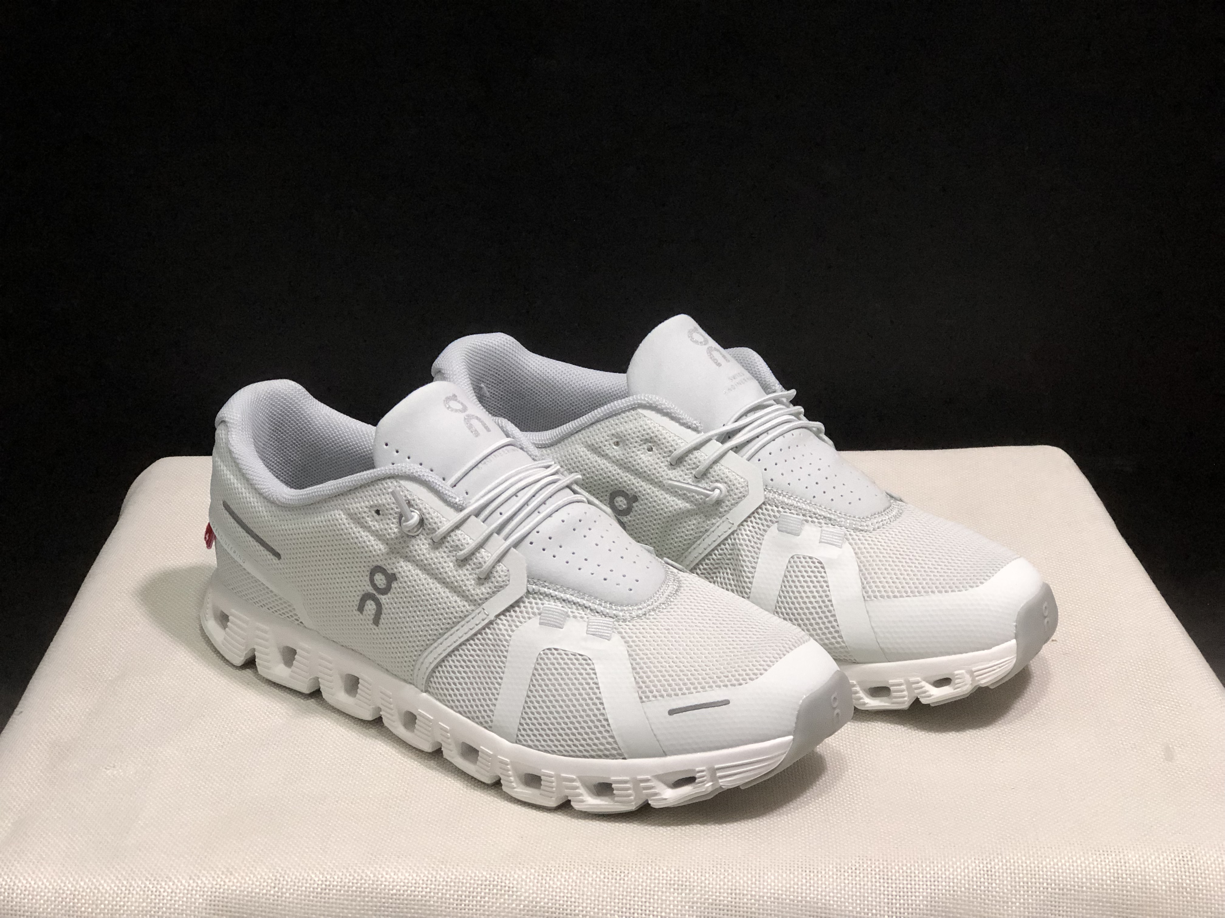 On Running Cloud 5 Lightweight Running Shoes White Asphait