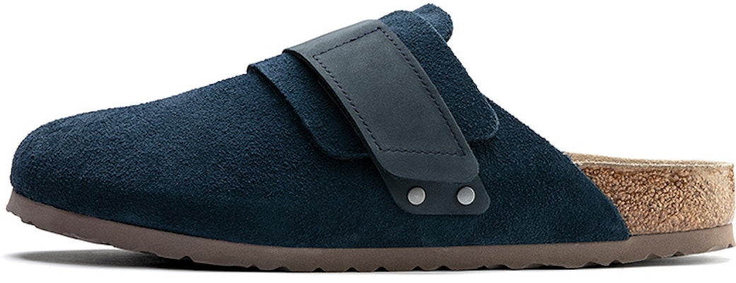 Birkenstock Nagoya Navy Suede Leather 1017507 Fashion Slippers