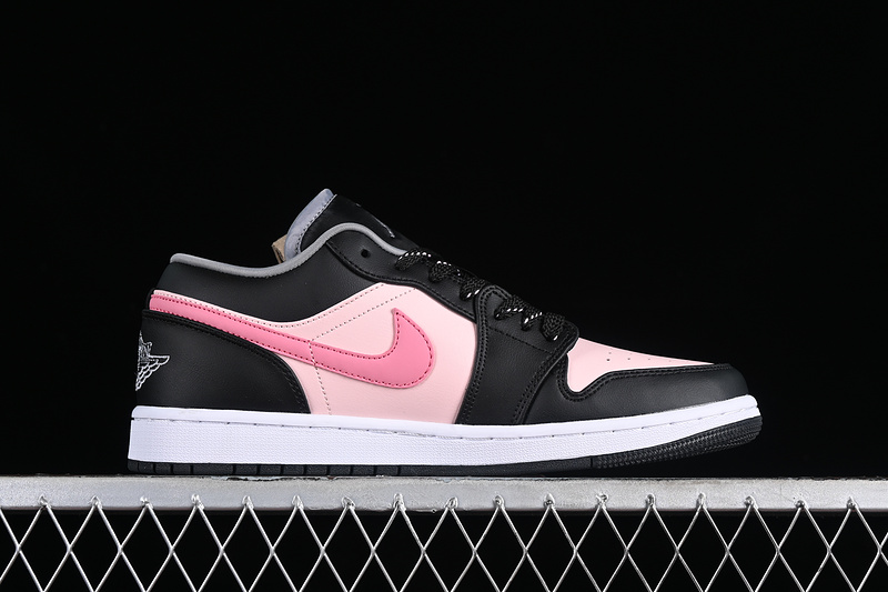 Nike Air Jordan 1 Low Pink Black Sneakers