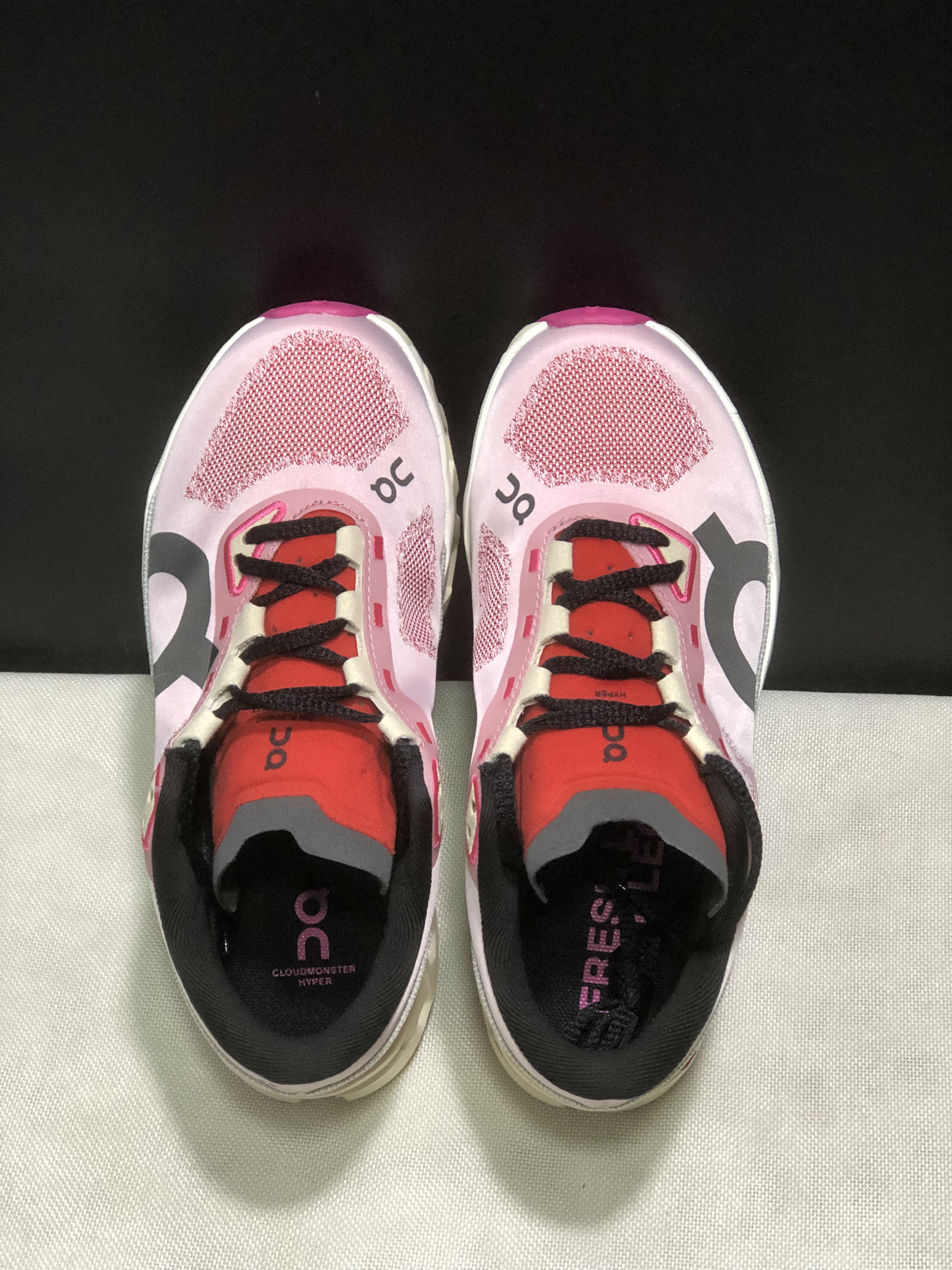 On Running Cloudmonster Hyper Running Shoes Pink/Cream