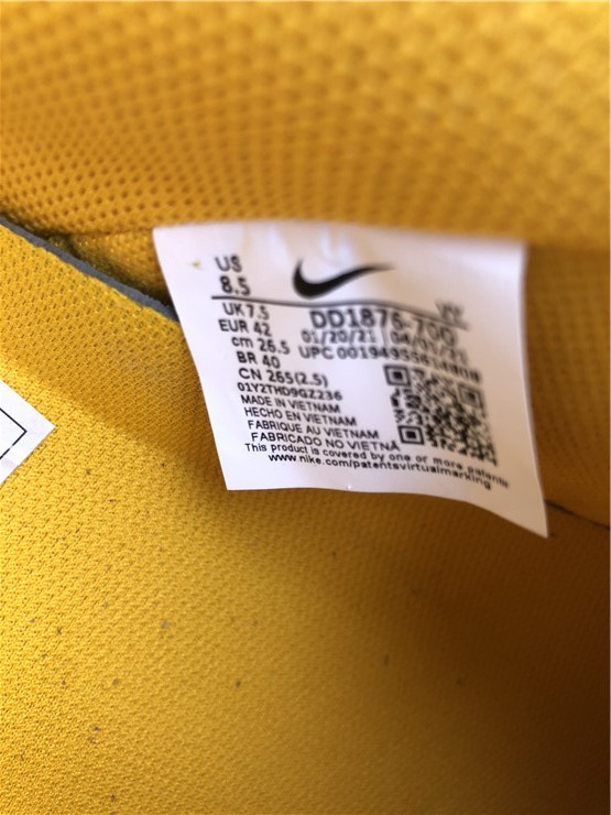 Nike Air Force 1 Low Off White ICA University Gold/Metallic Silver Sneakers