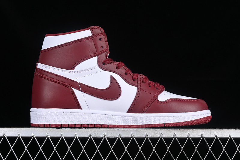 Nike Air Jordan 1 Retro High Dune Red White Sneakers