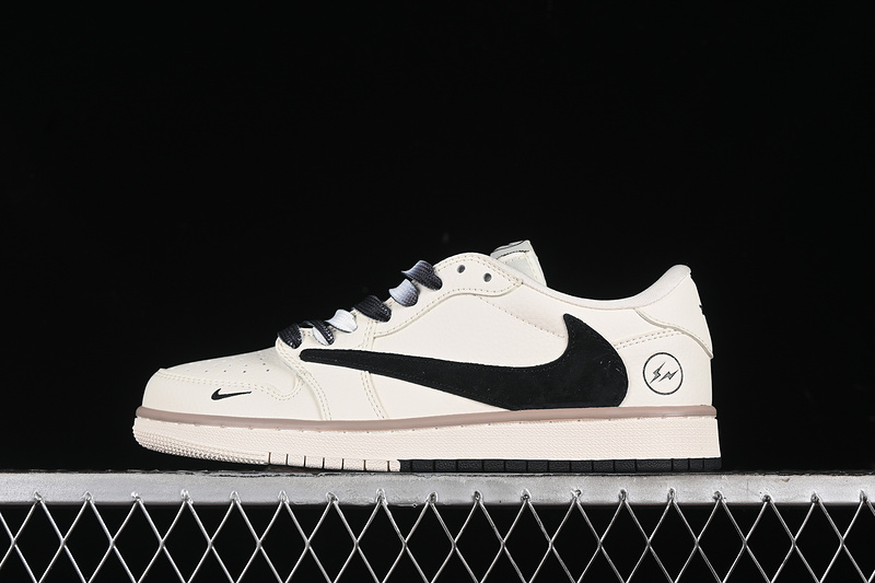 Nike Air Jordan 1 Low Travis Scott Fragment Design OG SP White Black Sneakers