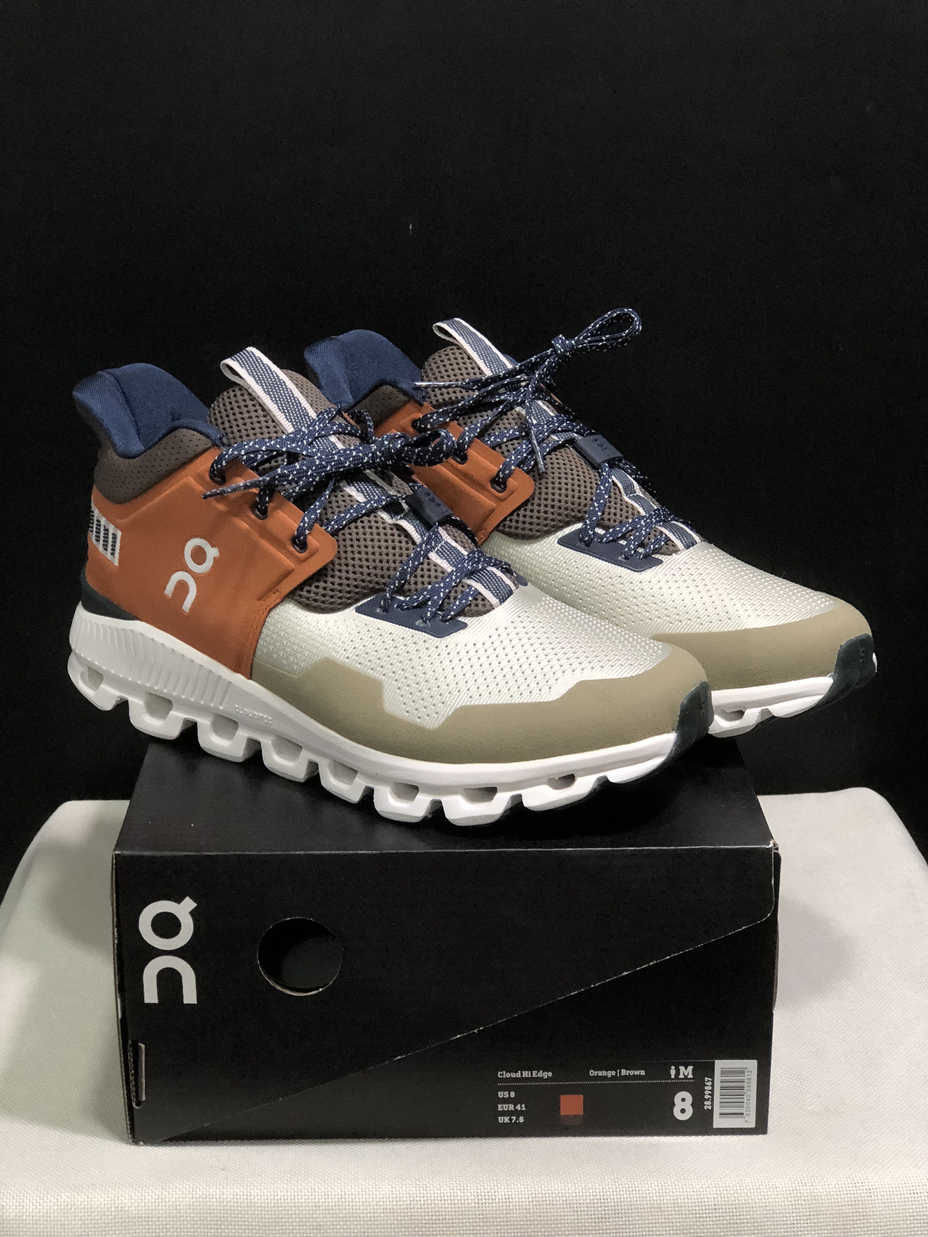 On Running Cloud Hi Edge Outdoor Training Running Shoes Brown/Light Green