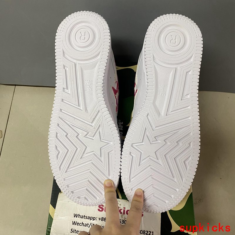 A Bathing Ape Bape Sta Low White ABC Camo Pink (2021)