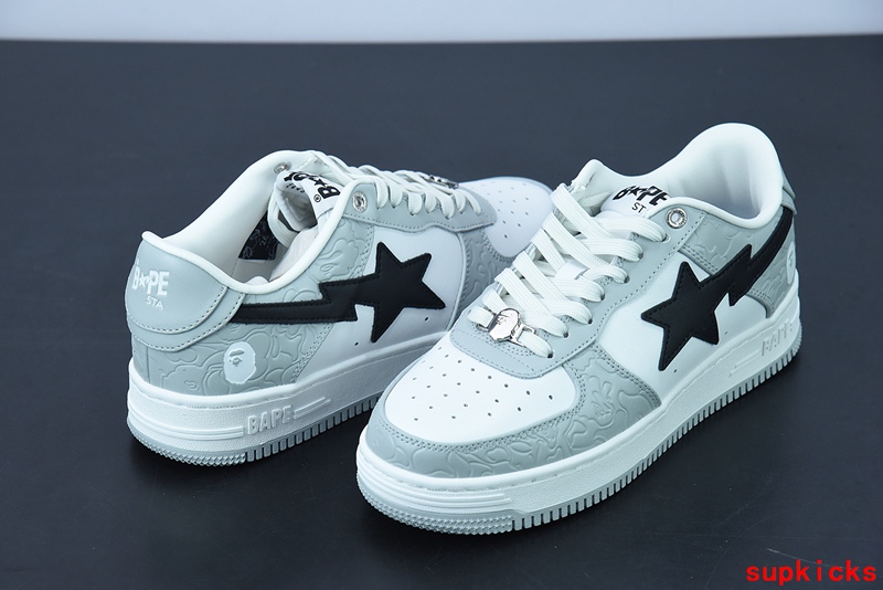 A Bathing Ape Bape Sta Low Grey Black