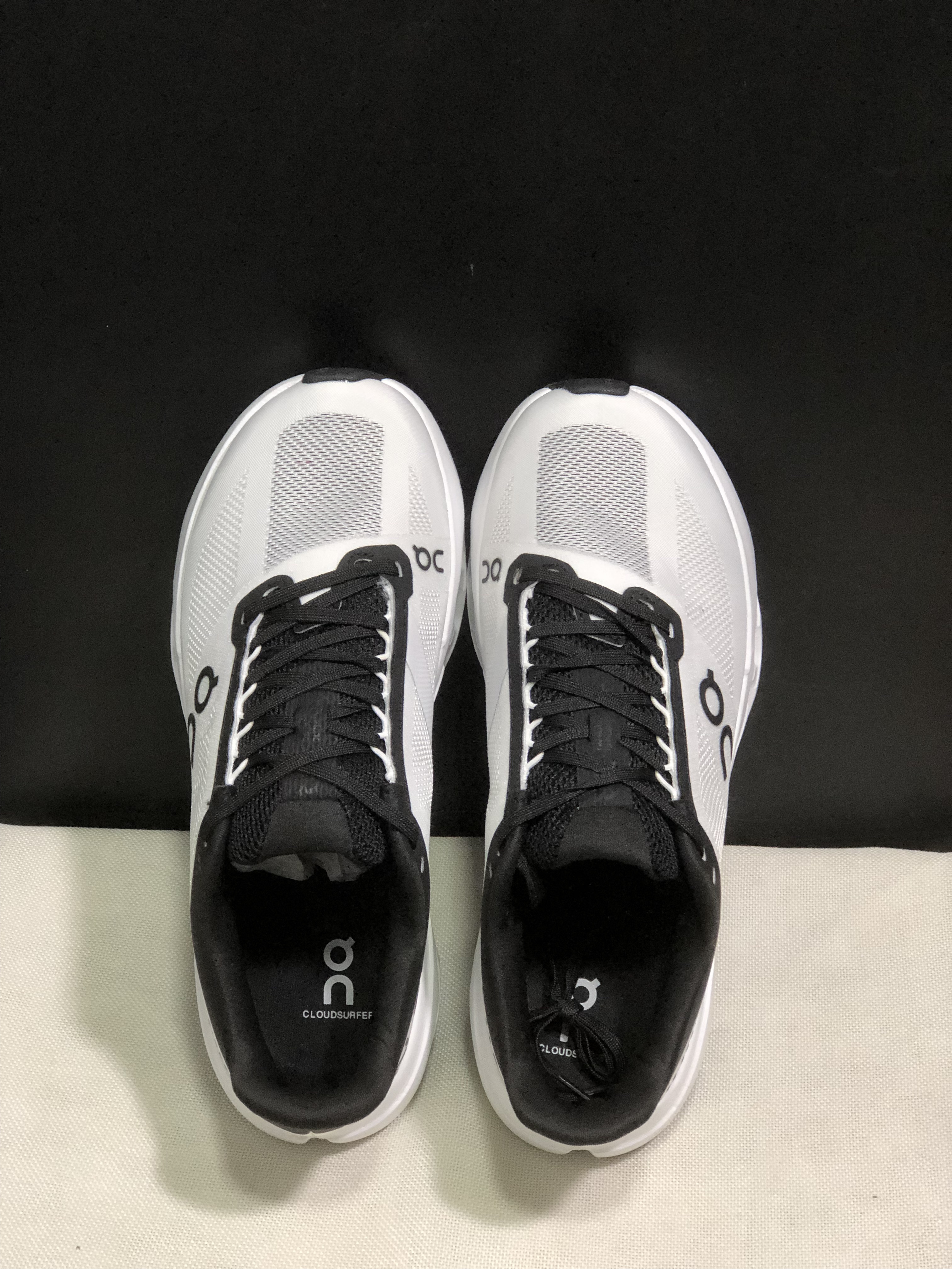 On Running Cloudsurfer Next Casual Running Shoes Black/White