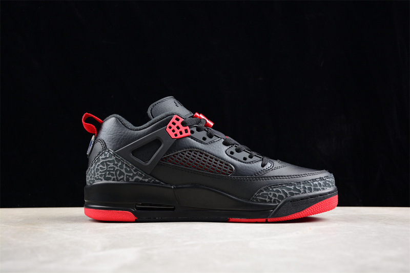 Nike Air Jordan Spizike Low Bred Black Gym Red Cool Grey Sail Sneakers