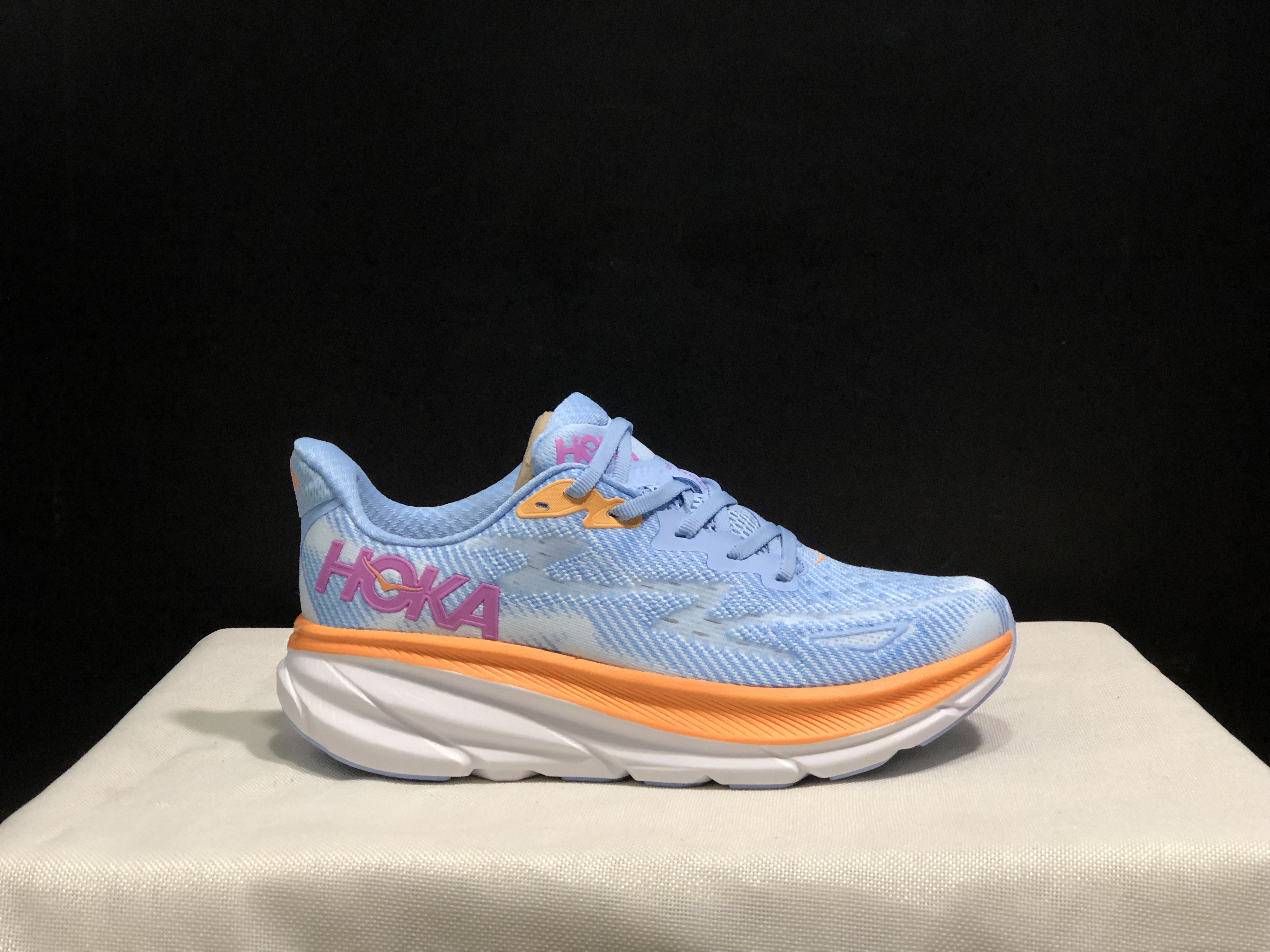 Hoka One One Clifton 9 Light Blue Running Shoes Athletic Shoes Sneakers