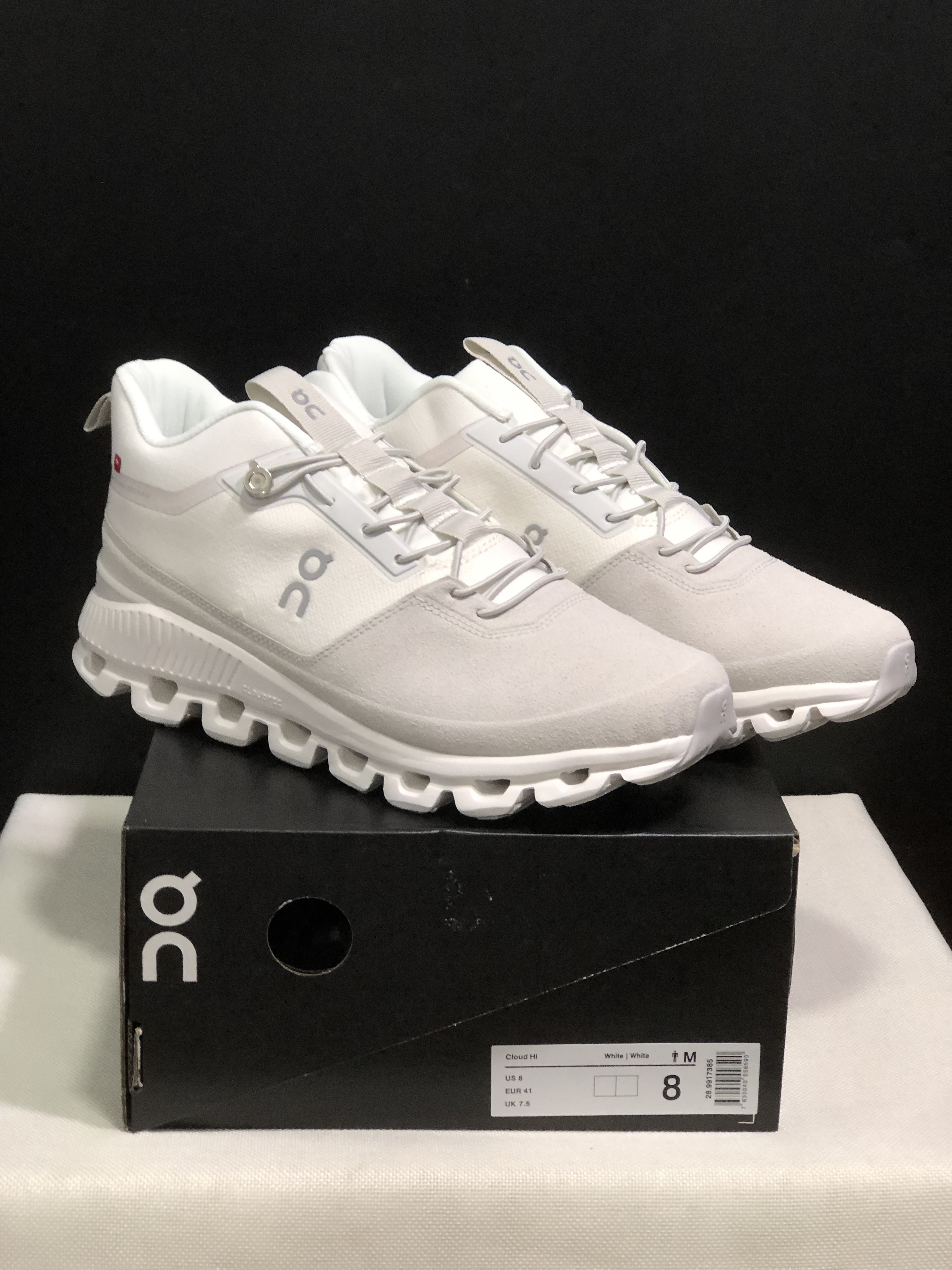 On Running Cloud Hi Edge Outdoor Training Running Shoes White/Ivory