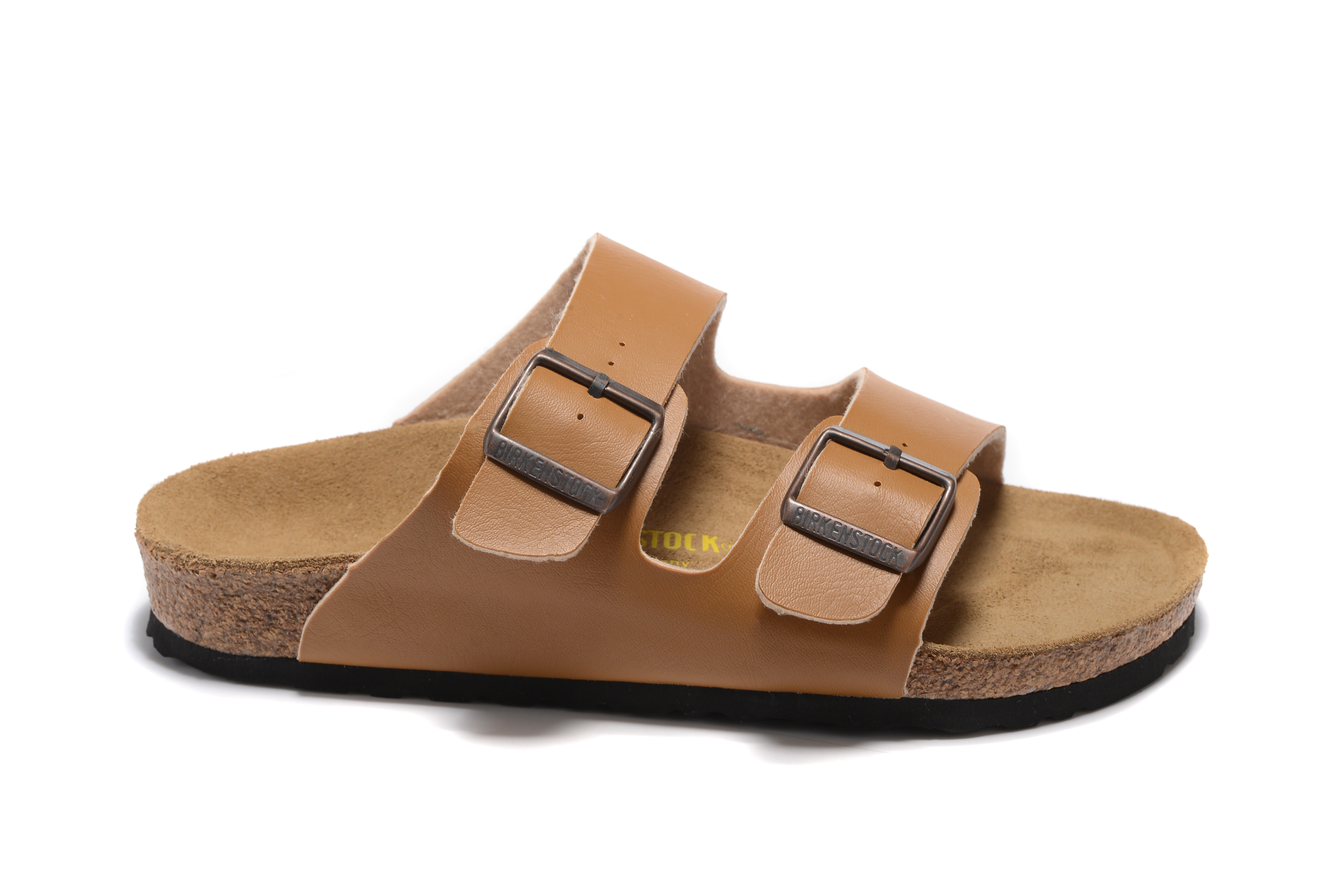 Birkenstock Arizona Khaki Two Buckle Matte Leather Sandal