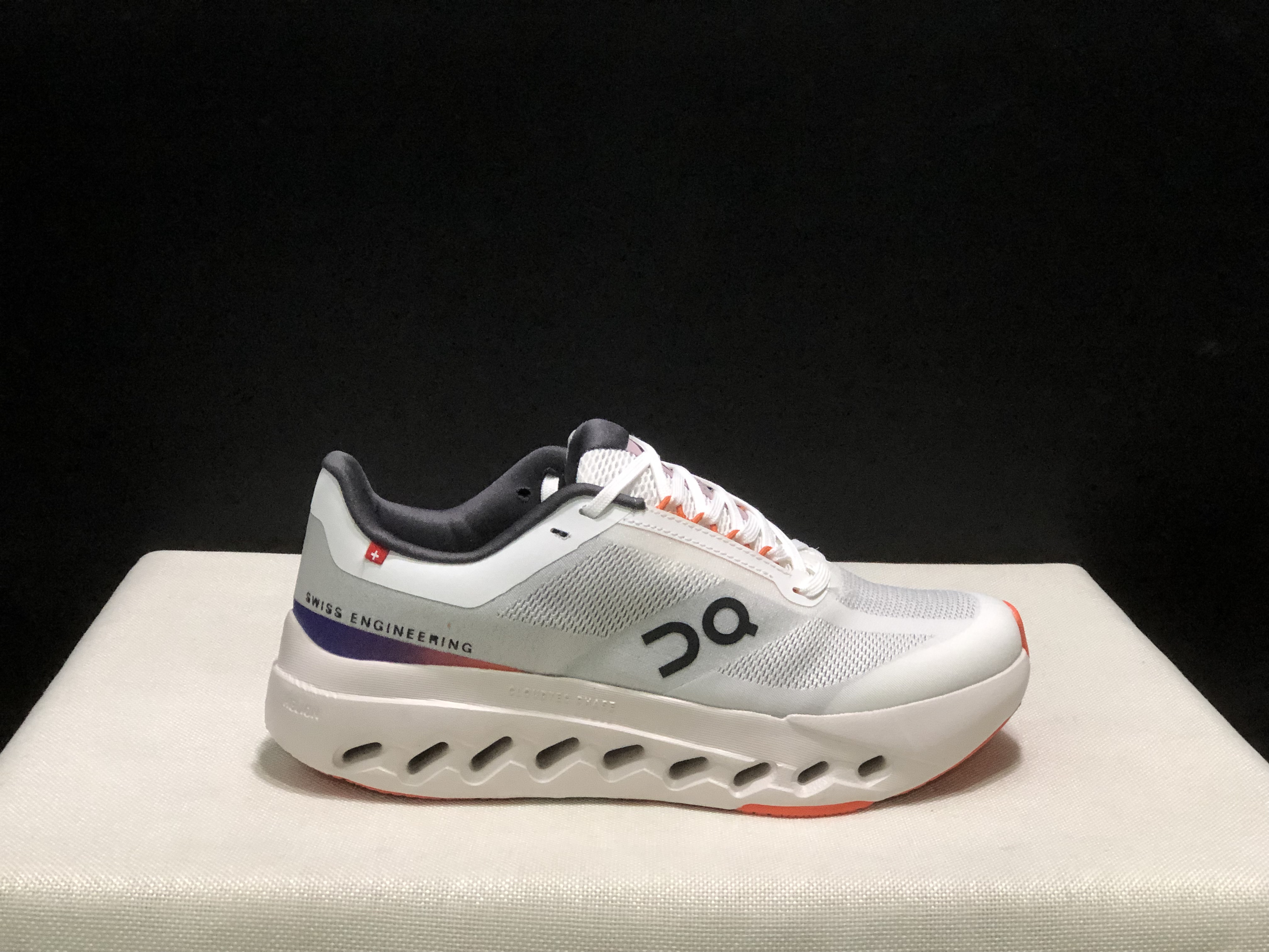 On Running Cloudsurfer Next Casual Running Shoes Grayish-White/Flame