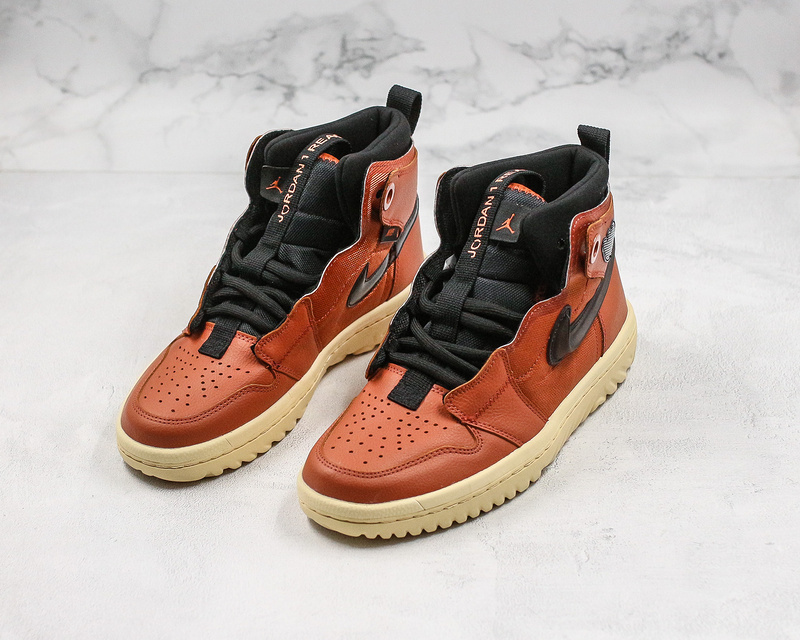 Nike Air Jordan 1 High React Dark Brown Sneakers