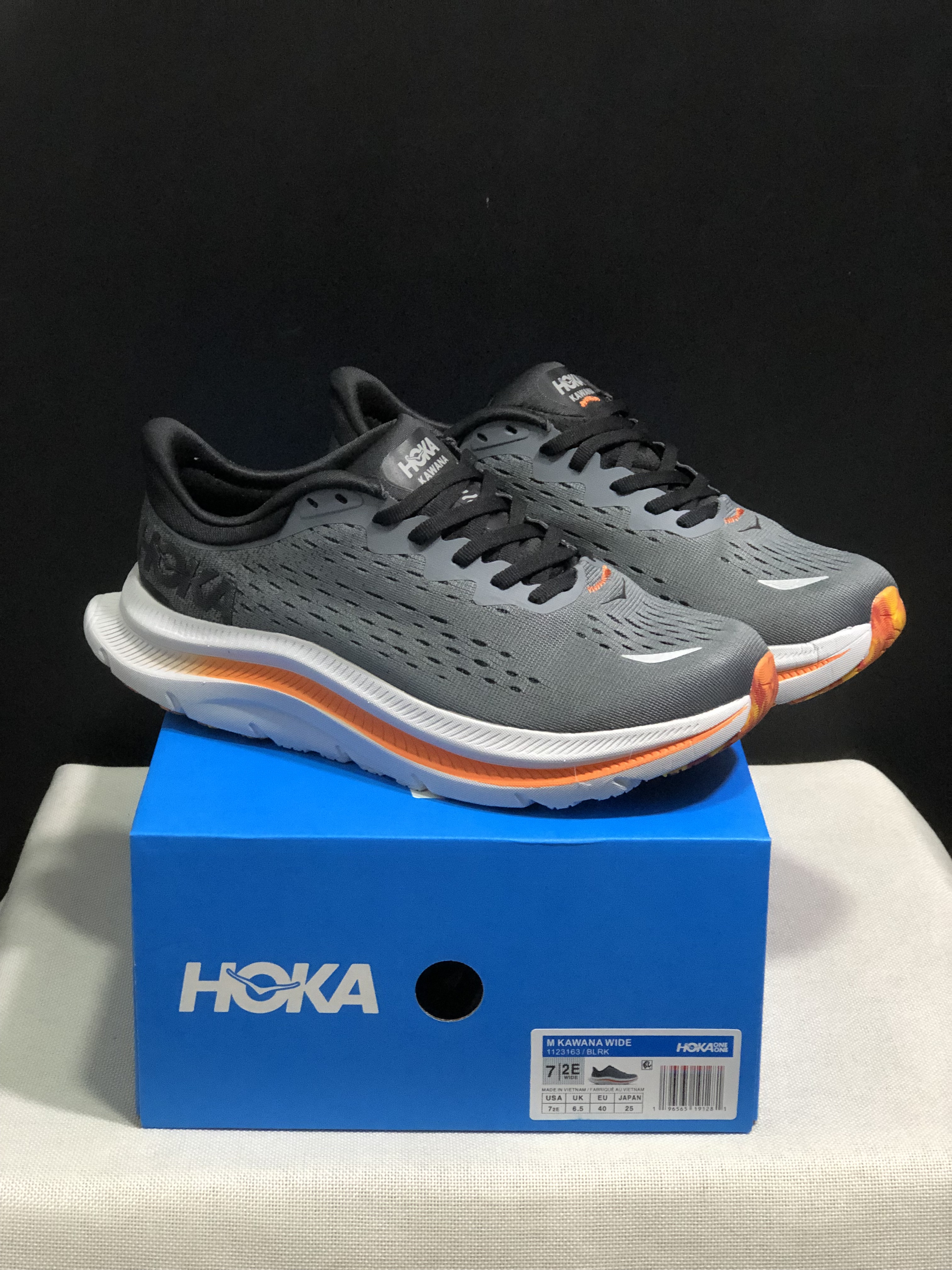 Hoka One One Kawana Cushioning Comfortable Gym Running Shoes Sneakers Gray