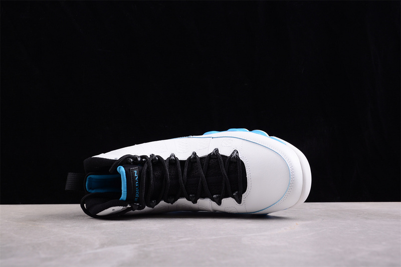 Nike Air Jordan 9 Retro Black Powder Blue Summit White Sneakers