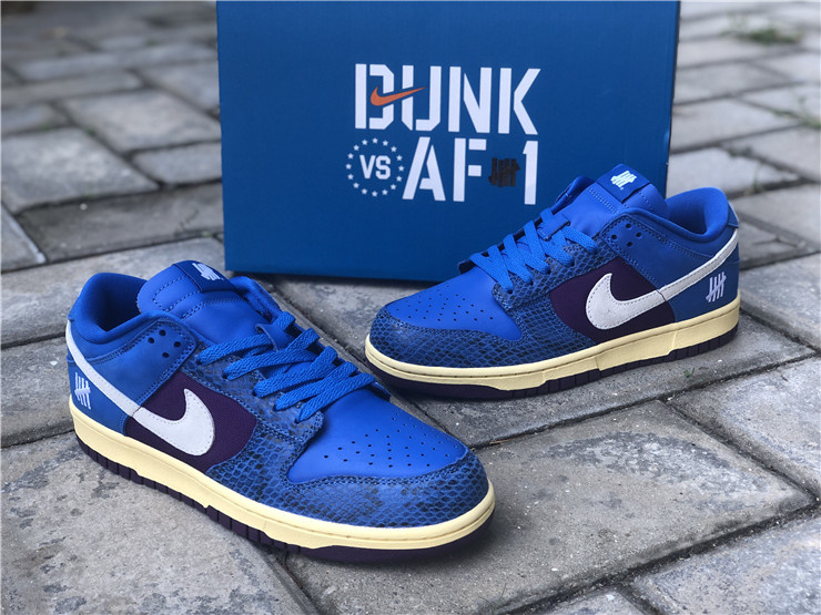 Nike Dunk x Undefeated Low '5 On It' Signal Blue Sneakers