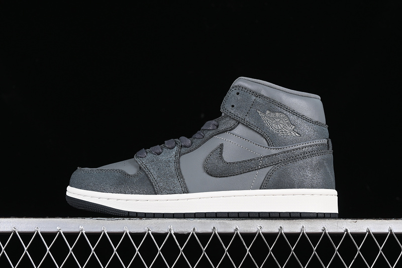 Nike Air Jordan 1 Mid Smoke Grey Sneakers