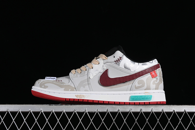 Nike Air Jordan 1 Low Auspicious Clouds Grey Sneakers