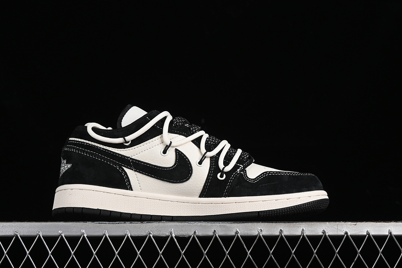 Nike Air Jordan 1 Retro Low Black Sole White Black Sneakers