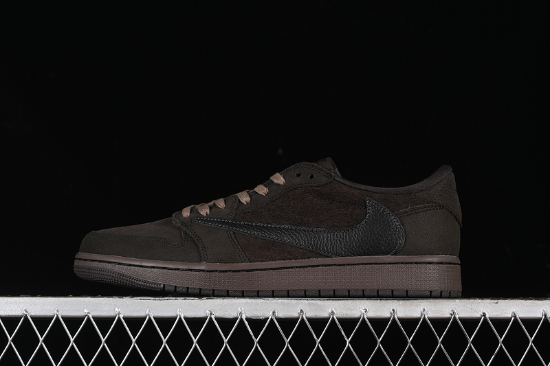 Nike Air Jordan 1 Low OG Travis Scott Dark Mocha Brown Sneakers