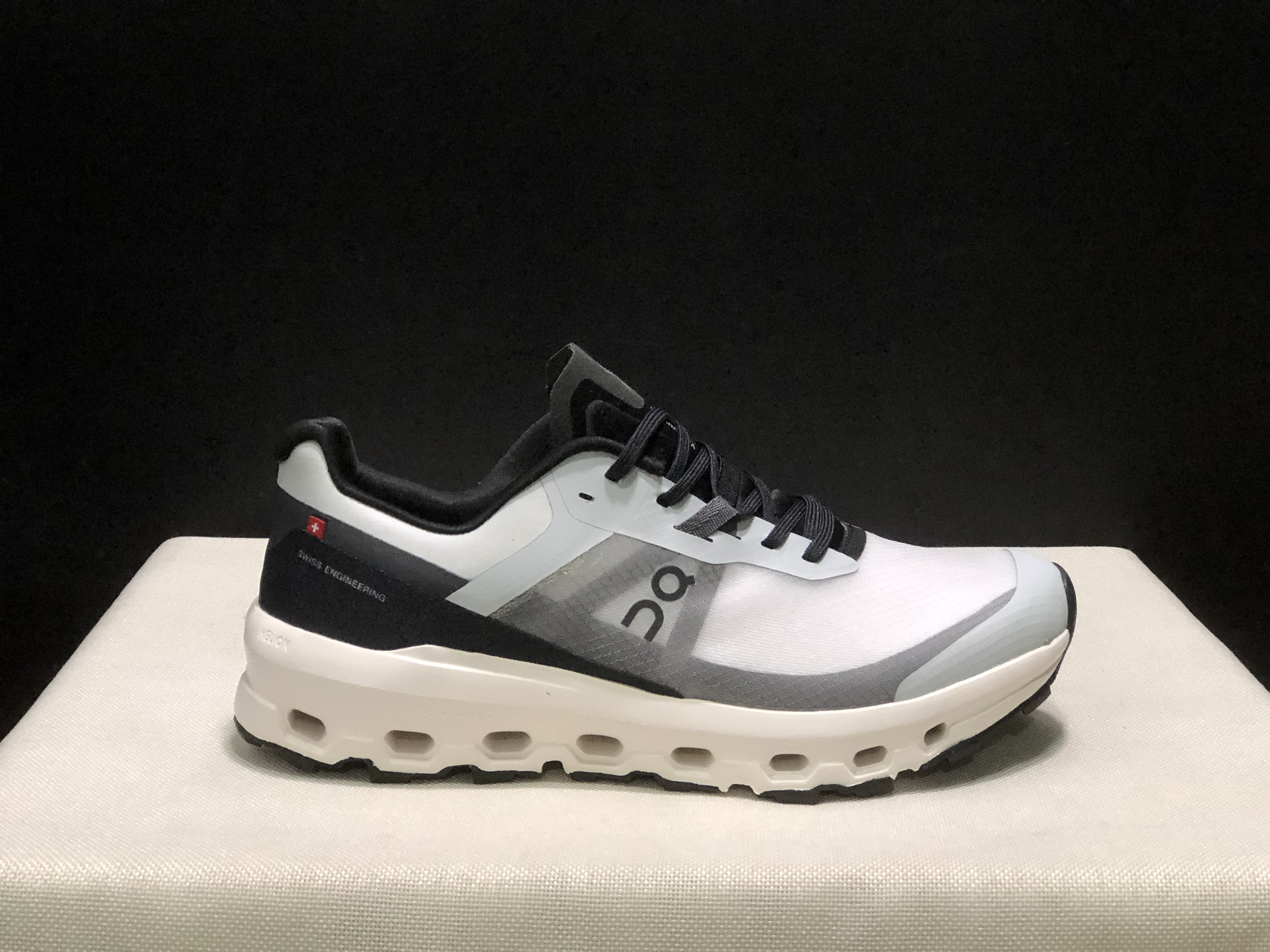 On Running Cloudvista 2 Waterproof Trail Running Shoes Black/White/Haze Blue