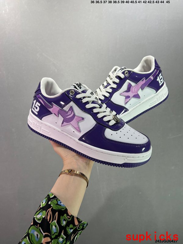 A Bathing Ape Bape Sta Sk8 Dark Purple Camo