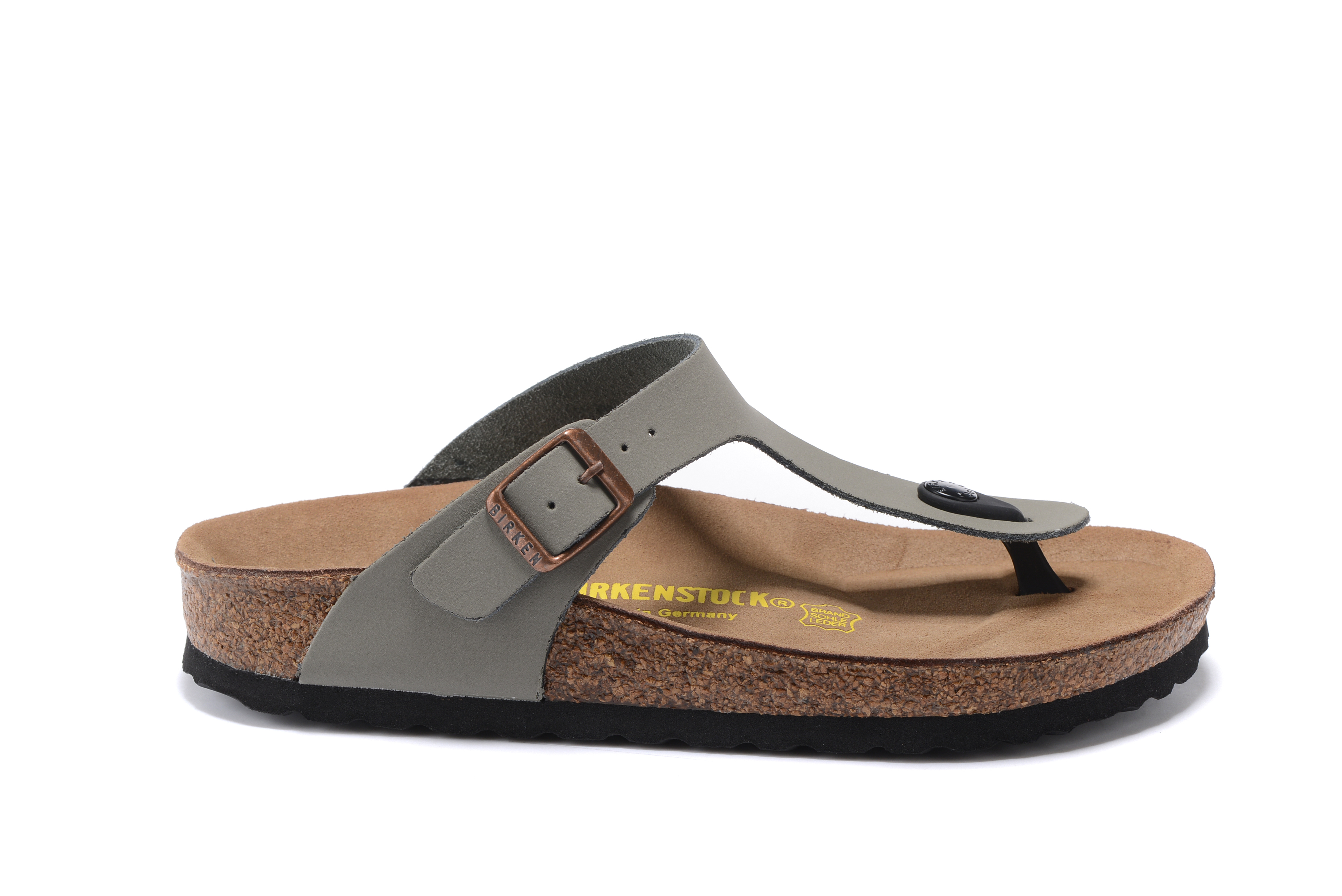 Birkenstock Gizeh Grey Scrub Flip Flops Sandals