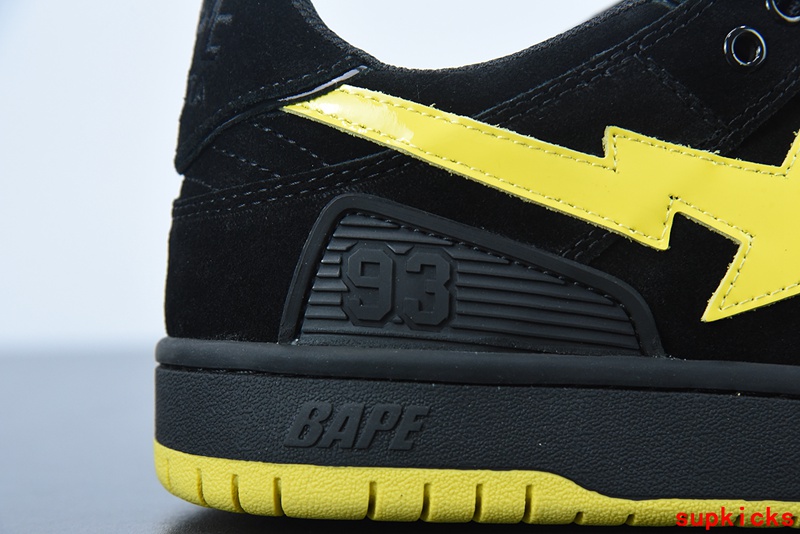 A Bathing Ape Bape Sta Sk8 Black Yellow