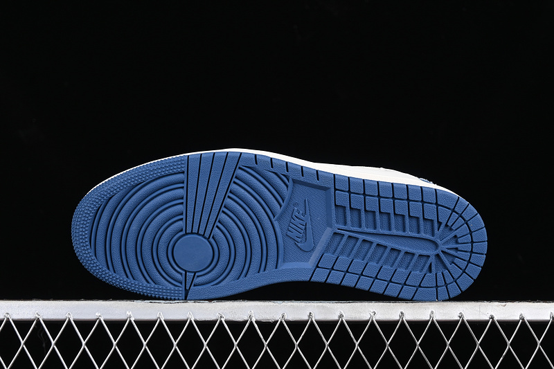 Nike Air Jordan 1 Low OG SP Travis Scott Fragment Design Supreme Grey White Blue Sneakers