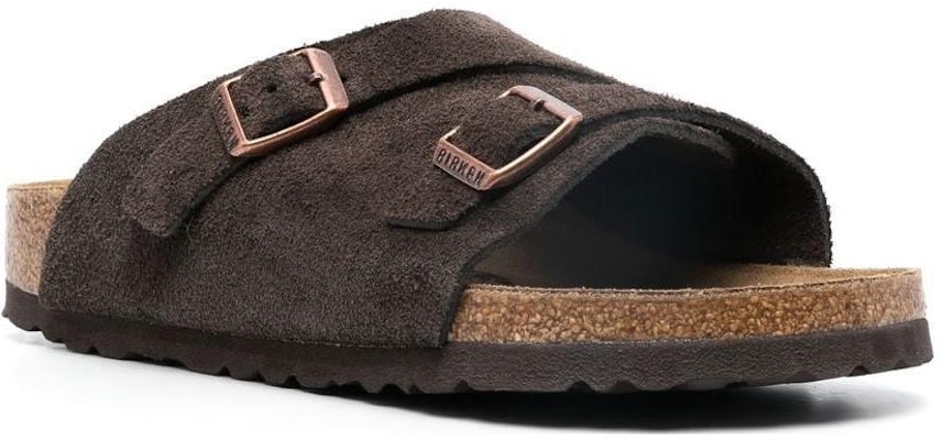 Birkenstock Zrich Suede Leather 1024641 Narrow Fit Mocca Sandals