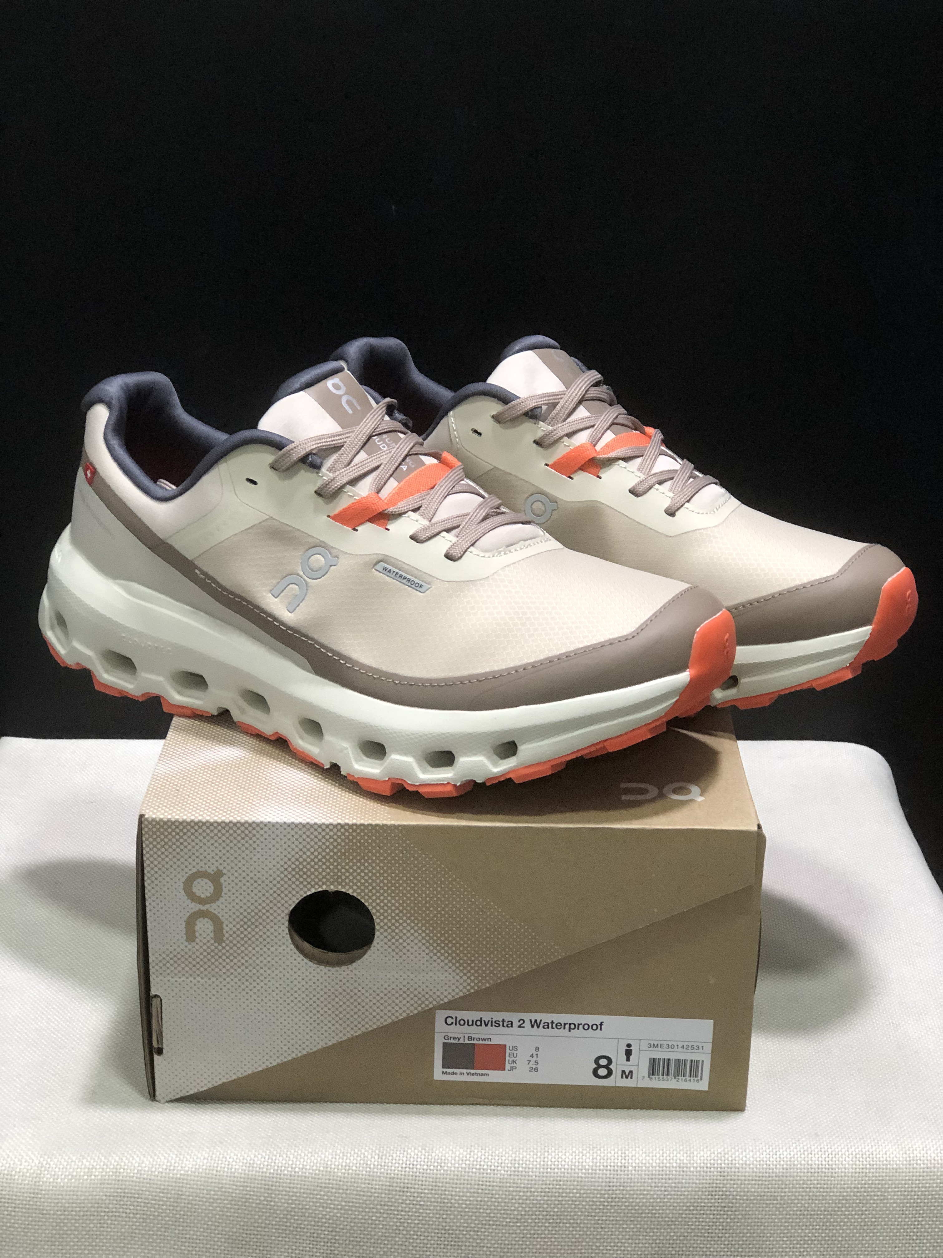 On Running Cloudvista 2 Waterproof Trail Running Shoes Khaki/Brown