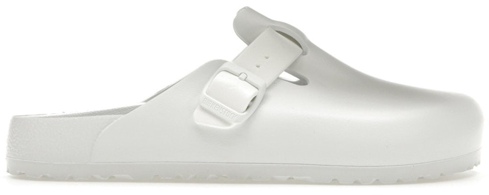 Birkenstock Boston Essentials EVA 1002315 White Covered-Toe Slippers