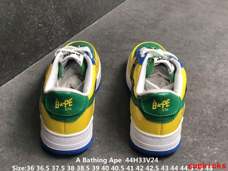A Bathing Ape Bape Sta Low Yellow Green Blue