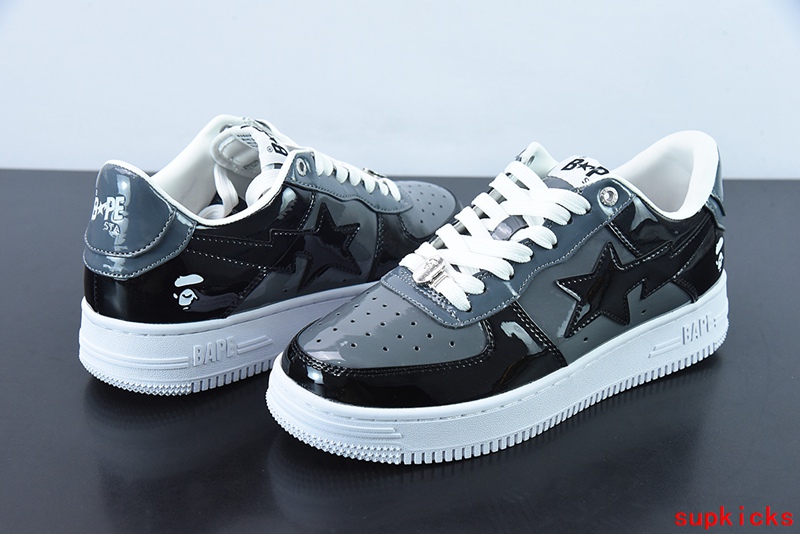 A Bathing Ape Bape Sta Low Black Gray